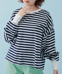 MERLOT | たっぷり袖ボーダーロンT(Tシャツ/カットソー)