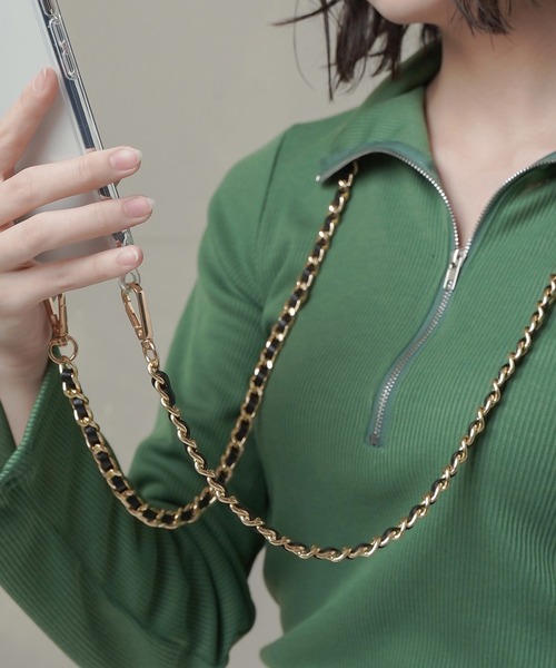 セール】【選べるスマホショルダー】付け替え用ゴールドチェーン