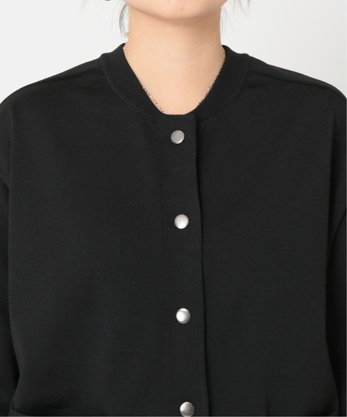 JOURNAL STANDARD（ジャーナルスタンダード）の「《追加》ウォッシャブルハイツイストニットブルゾン◆2（カーディガン/ボレロ・レディース・レッド/グリーン/ブラック/ネイビー・FREE）」の5枚目の写真