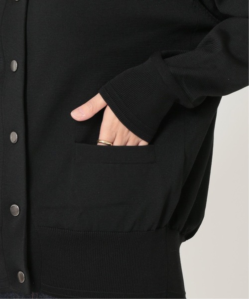 JOURNAL STANDARD（ジャーナルスタンダード）の「《追加》ウォッシャブルハイツイストニットブルゾン◆2（カーディガン/ボレロ・レディース・レッド/グリーン/ブラック/ネイビー・FREE）」の10枚目の写真