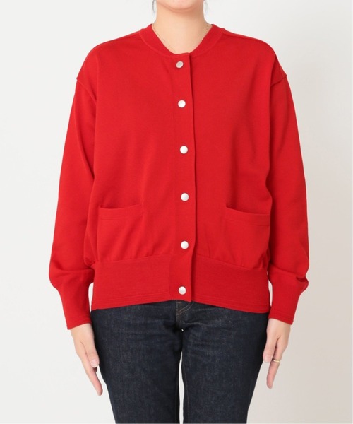 JOURNAL STANDARD（ジャーナルスタンダード）の「《追加》ウォッシャブルハイツイストニットブルゾン◆2（カーディガン/ボレロ・レディース・レッド/グリーン/ブラック/ネイビー・FREE）」の15枚目の写真