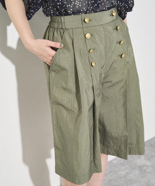 audrey and john wad（オードリーアンドジョンワッド）の「ナイロンマリンハーフパンツ（その他パンツ・レディース・ネイビー/オフホワイト/グリーン系その他3・S/M）」の3枚目の写真