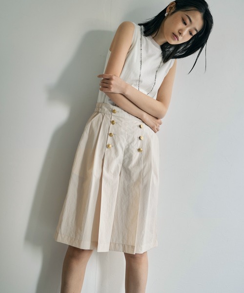 audrey and john wad（オードリーアンドジョンワッド）の「ナイロンマリンハーフパンツ（その他パンツ・レディース・ネイビー/オフホワイト/グリーン系その他3・S/M）」の7枚目の写真