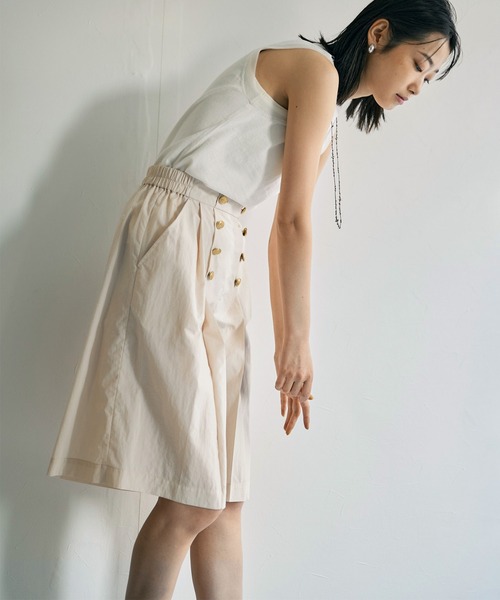 audrey and john wad（オードリーアンドジョンワッド）の「ナイロンマリンハーフパンツ（その他パンツ・レディース・ネイビー/オフホワイト/グリーン系その他3・S/M）」の10枚目の写真