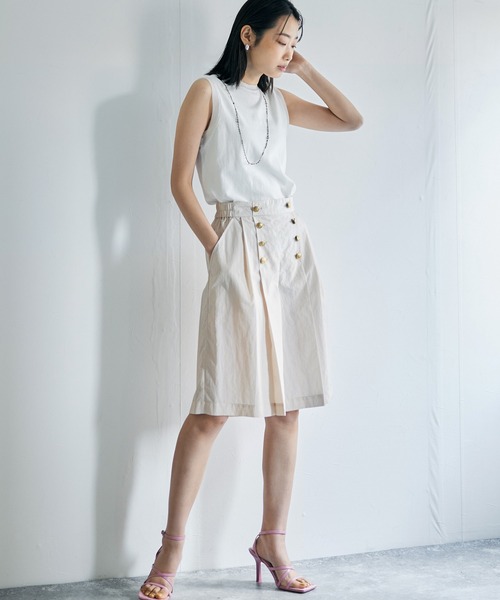 audrey and john wad（オードリーアンドジョンワッド）の「ナイロンマリンハーフパンツ（その他パンツ・レディース・ネイビー/オフホワイト/グリーン系その他3・S/M）」の8枚目の写真