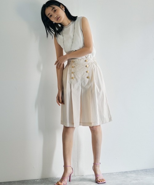 audrey and john wad（オードリーアンドジョンワッド）の「ナイロンマリンハーフパンツ（その他パンツ・レディース・ネイビー/オフホワイト/グリーン系その他3・S/M）」の9枚目の写真