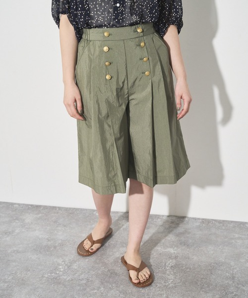 audrey and john wad（オードリーアンドジョンワッド）の「ナイロンマリンハーフパンツ（その他パンツ・レディース・ネイビー/オフホワイト/グリーン系その他3・S/M）」の16枚目の写真