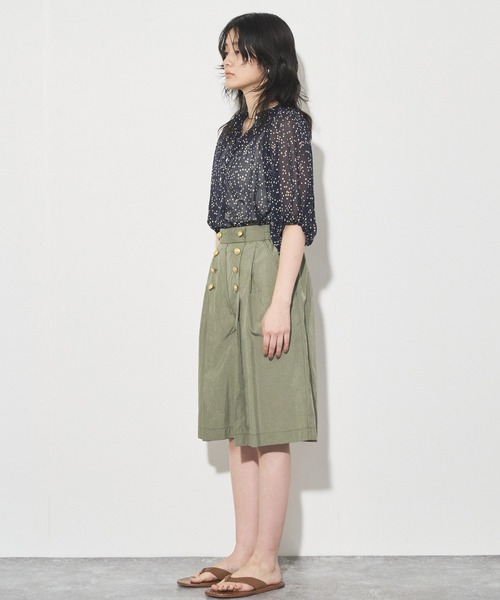 audrey and john wad（オードリーアンドジョンワッド）の「ナイロンマリンハーフパンツ（その他パンツ・レディース・ネイビー/オフホワイト/グリーン系その他3・S/M）」の18枚目の写真