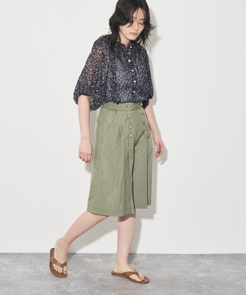 audrey and john wad（オードリーアンドジョンワッド）の「ナイロンマリンハーフパンツ（その他パンツ・レディース・ネイビー/オフホワイト/グリーン系その他3・S/M）」の19枚目の写真