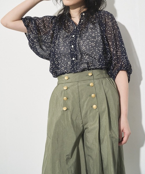 audrey and john wad（オードリーアンドジョンワッド）の「ナイロンマリンハーフパンツ（その他パンツ・レディース・ネイビー/オフホワイト/グリーン系その他3・S/M）」の22枚目の写真