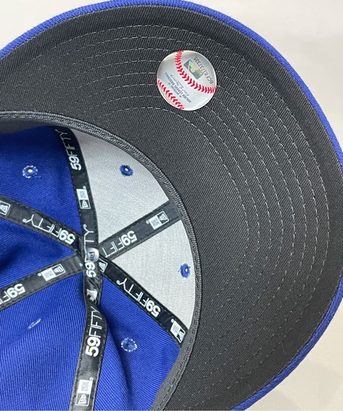NEW ERA（ニューエラ）の「NEW ERA Pre-Curved 59FIFTY/ニューエラ プレカーブド キャップ（キャップ・メンズ・ブラック/ネイビー/ブルー・FREE/M）」の7枚目の写真