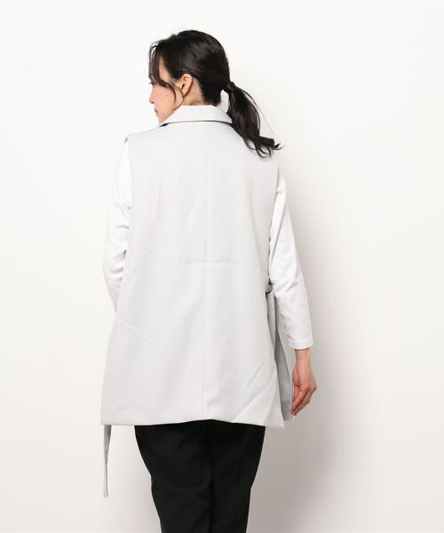 KOBE LETTUCE（コウベレタス）の「ノースリーブジャケット（その他アウター・レディース・グレー系/ブラック/ベージュ・FREE）」の5枚目の写真