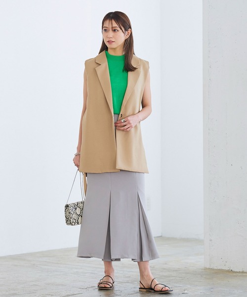 KOBE LETTUCE（コウベレタス）の「ノースリーブジャケット（その他アウター・レディース・グレー系/ブラック/ベージュ・FREE）」の13枚目の写真