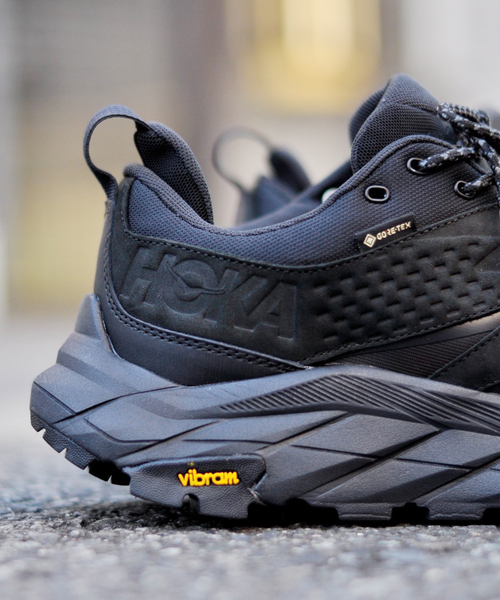 HOKA ONE ONE - 【ゆう】HOKA ANACAPA LOW GTX 27cm HOKA ONEONE ANACAPA LOW GTX BLACK/BLACK 21FW-I（ホカオネオネ