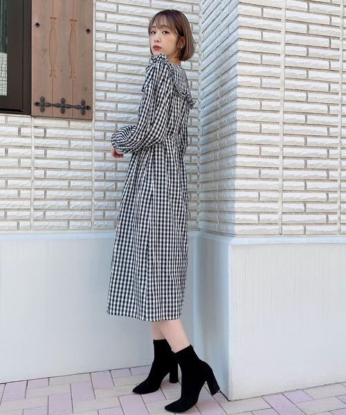 Voyage titty&Co.PETIT(ボヤージュティティアンドコープチ)の「【Voyage titty&Co.】ギンガムビックカラーシャツワンピース(ワンピース・レディース・マルチ・FREE)」の12枚目の写真