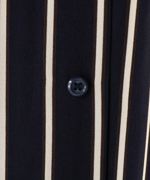 Lui's(ルイス)の「ストライプシャツコート(シャツ/ブラウス・メンズ・ベージュ/ネイビー・FREE)」の10枚目の写真
