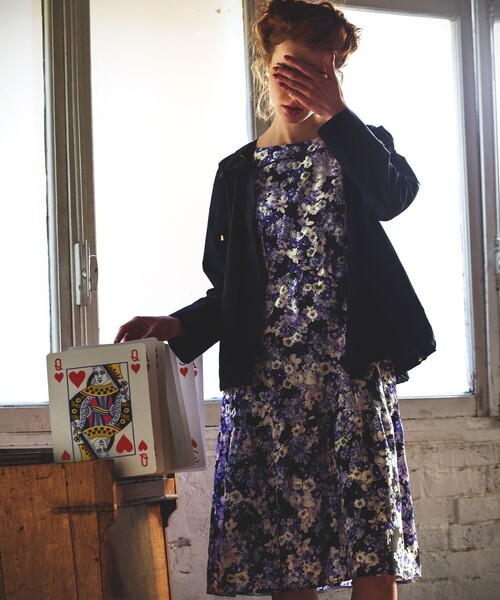 TOCCA(トッカ)の「【洗える!】BLOOM ドレス(ワンピース・レディース・ネイビー系7/ピンク系7・2/0/4/6)」の2枚目の写真