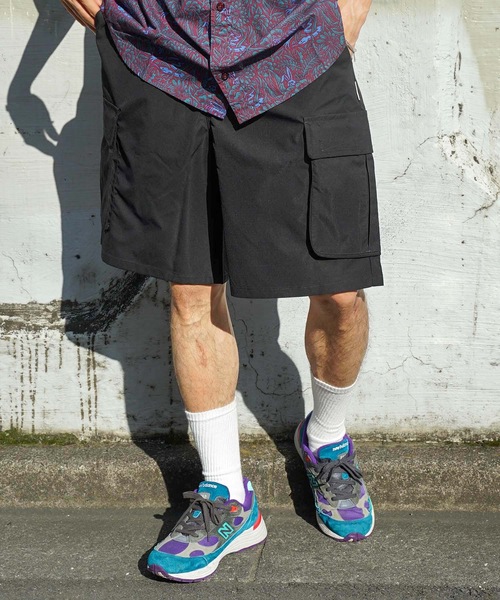 ELEMENT(エレメント)の「ELEMENT メンズ SHOD SHORTS CA_05 ウォークパンツ/ショートパンツ 【2022年春夏モデル】/エレメントウエストゴムカーゴショーツ(カーゴパンツ・メンズ・ブラック/グレー/カーキ・MEDIUM/LARGE/X-LARGE)」の2枚目の写真