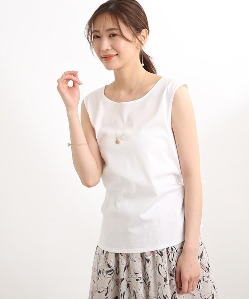 【セール】【UVカット/接触冷感/洗える】ボートネックタンクトップ（タンクトップ）｜Reflect（リフレクト）のファッション通販