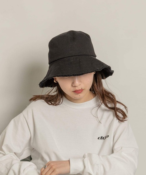 ツイルフリンジバケットハット