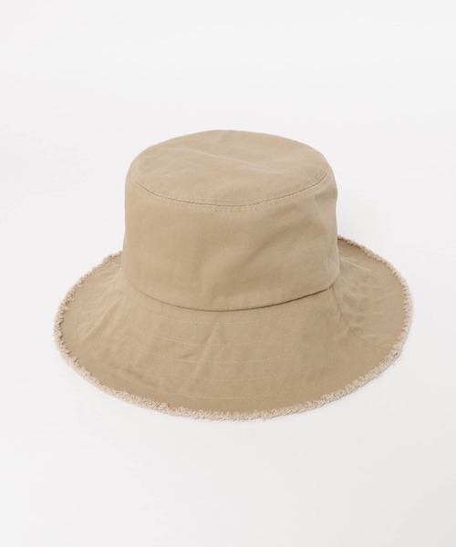 SMELLY(スメリー)の「ツイルフリンジバケットハット(ハット・レディース・アイボリー/ベージュ/ブラック・-)」の19枚目の写真