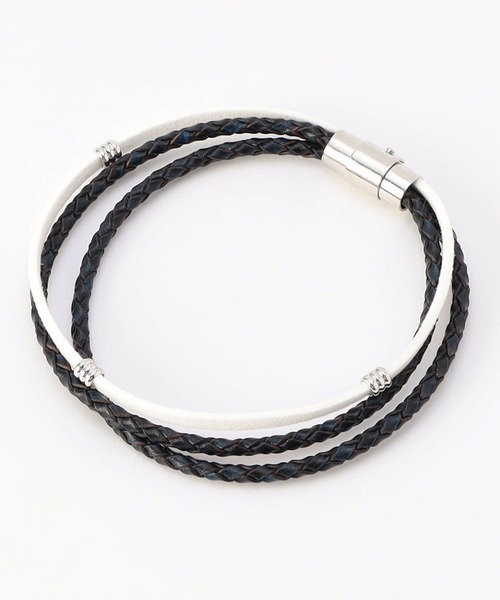 HIDEAWAYS NICOLE（ハイダウェイニコル）の「ブレスレット（ブレスレット・メンズ・トリコロール/その他/ブラウン/ネイビー・FREE）」の3枚目の写真