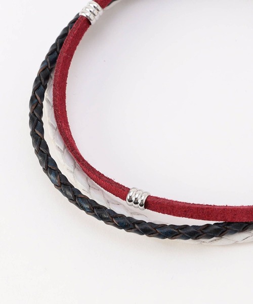 HIDEAWAYS NICOLE（ハイダウェイニコル）の「ブレスレット（ブレスレット・メンズ・トリコロール/その他/ブラウン/ネイビー・FREE）」の8枚目の写真