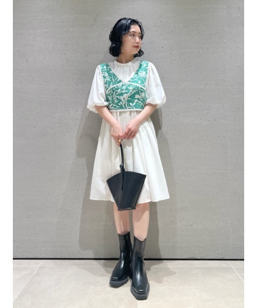 LILY BROWN(リリーブラウン)の「サイドゴアブーツ(ブーツ・レディース・ブラック/グリーン・SMALL/MEDIUM/LARGE)」の3枚目の写真