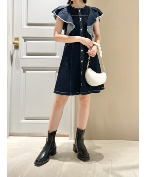 LILY BROWN(リリーブラウン)の「サイドゴアブーツ(ブーツ・レディース・ブラック/グリーン・SMALL/MEDIUM/LARGE)」の18枚目の写真