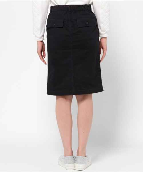 MELROSE claire（メルローズ クレール）の「アーミーブロークンストレッチタイトストレートスカート<E'CRU>≪LEE4月号麻生久美子さんコーディネートアイテム≫【LEE4月号】【BAILA4月号】（スカート・レディース・カーキ/ダークネイビー/キャメル・SMALL/MEDIUM）」の11枚目の写真