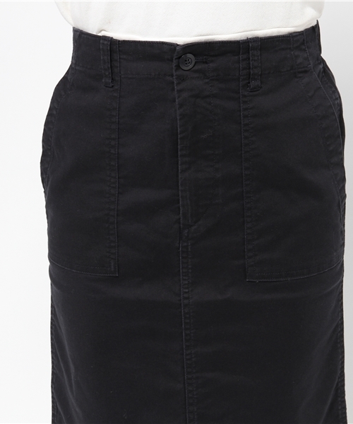 MELROSE claire（メルローズ クレール）の「アーミーブロークンストレッチタイトストレートスカート<E'CRU>≪LEE4月号麻生久美子さんコーディネートアイテム≫【LEE4月号】【BAILA4月号】（スカート・レディース・カーキ/ダークネイビー/キャメル・SMALL/MEDIUM）」の12枚目の写真