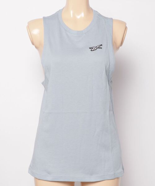 Reebok（リーボック）の「ワークアウト レディ MYT マッスル タンクトップ / Workout Ready MYT Muscle Tank Top （タンクトップ・レディース・ブラック/ライトピンク/グレイッシュブルー・SMALL/MEDIUM/LARGE/X-LARGE/XX-LARGE）」の4枚目の写真
