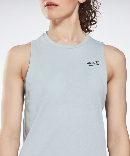 Reebok（リーボック）の「ワークアウト レディ MYT マッスル タンクトップ / Workout Ready MYT Muscle Tank Top （タンクトップ・レディース・ブラック/ライトピンク/グレイッシュブルー・SMALL/MEDIUM/LARGE/X-LARGE/XX-LARGE）」の12枚目の写真