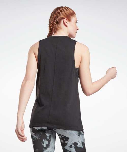 Reebok（リーボック）の「ワークアウト レディ MYT マッスル タンクトップ / Workout Ready MYT Muscle Tank Top （タンクトップ・レディース・ブラック/ライトピンク/グレイッシュブルー・SMALL/MEDIUM/LARGE/X-LARGE/XX-LARGE）」の8枚目の写真