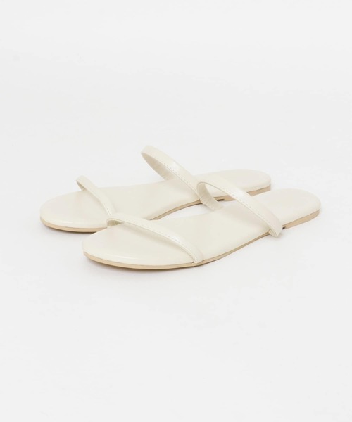 URBAN RESEARCH DOORS(アーバンリサーチドアーズ)の「ダブルストラップサンダル(サンダル・レディース・ホワイト系その他/ブラック/グレー系その他・36/37/38)」の1枚目の写真