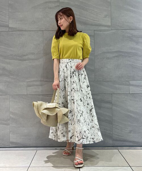 couture brooch（クチュールブローチ）の「◆洗える/5色展開/パワショルカットソー（Tシャツ/カットソー・レディース・マスタード/ブルー/ブラック/オフホワイト/サンドベージュ・38）」の15枚目の写真