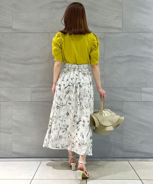 couture brooch（クチュールブローチ）の「◆洗える/5色展開/パワショルカットソー（Tシャツ/カットソー・レディース・マスタード/ブルー/ブラック/オフホワイト/サンドベージュ・38）」の18枚目の写真