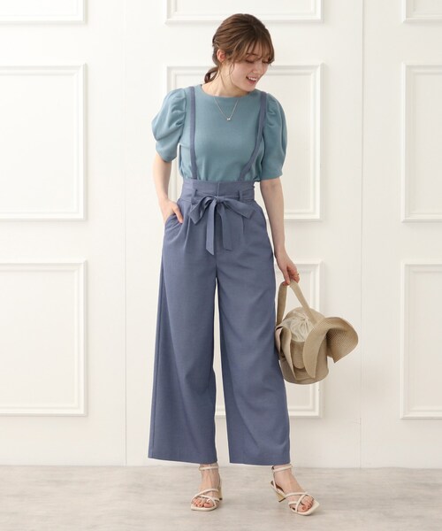 couture brooch（クチュールブローチ）の「◆洗える/5色展開/パワショルカットソー（Tシャツ/カットソー・レディース・マスタード/ブルー/ブラック/オフホワイト/サンドベージュ・38）」の12枚目の写真