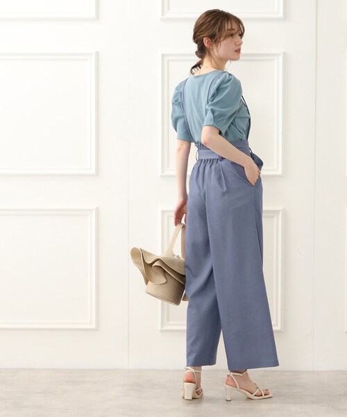 couture brooch（クチュールブローチ）の「◆洗える/5色展開/パワショルカットソー（Tシャツ/カットソー・レディース・マスタード/ブルー/ブラック/オフホワイト/サンドベージュ・38）」の16枚目の写真