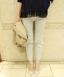 Noble | コットンベネストライプ スリムパンツ。(その他パンツ)