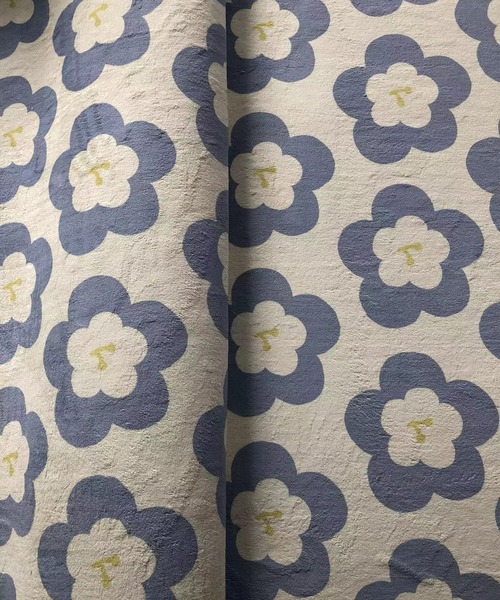 セール】花柄フワサララグカーペット【120*160cm】（ラグ/マット