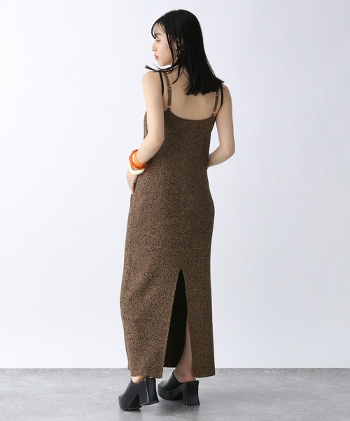 JEANASIS（ジーナシス）の「メランジニットキャミワンピース/295151（ワンピース・レディース・ブラウン系その他/オレンジ系その他・FREE）」の7枚目の写真