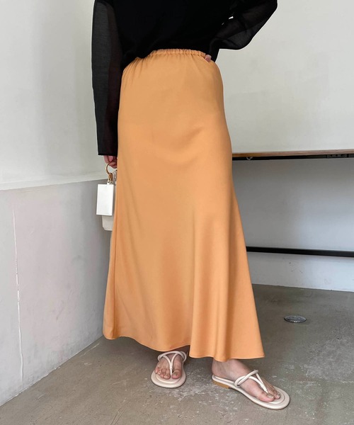 CAPRICIEUX LE'MAGE（カプリシューレマージュ）の「バイアスマーメイドスカート（スカート・レディース・ホワイト系その他/ピンク/オレンジ・FREE）」の16枚目の写真