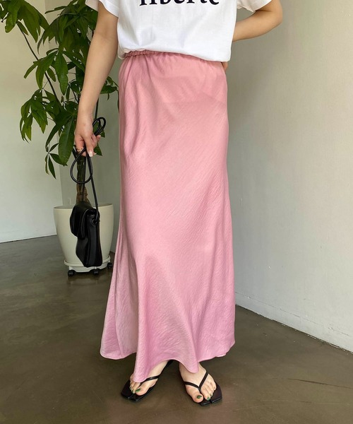 CAPRICIEUX LE'MAGE（カプリシューレマージュ）の「バイアスマーメイドスカート（スカート・レディース・ホワイト系その他/ピンク/オレンジ・FREE）」の17枚目の写真