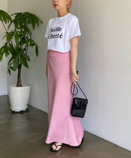 CAPRICIEUX LE'MAGE（カプリシューレマージュ）の「バイアスマーメイドスカート（スカート・レディース・ホワイト系その他/ピンク/オレンジ・FREE）」の18枚目の写真