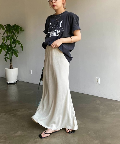 CAPRICIEUX LE'MAGE（カプリシューレマージュ）の「バイアスマーメイドスカート（スカート・レディース・ホワイト系その他/ピンク/オレンジ・FREE）」の14枚目の写真