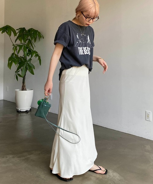 CAPRICIEUX LE'MAGE（カプリシューレマージュ）の「バイアスマーメイドスカート（スカート・レディース・ホワイト系その他/ピンク/オレンジ・FREE）」の19枚目の写真