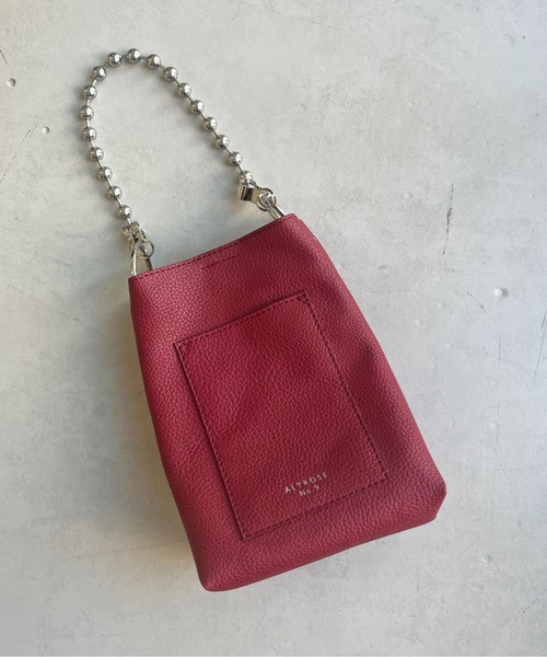 CPCM(シーピーシーエム)の「ボールチェーン2WAYショルダー(ショルダーバッグ・レディース・ブラック/オレンジ/アイボリー/ブルー/キャメル/グリーン/ベージュ/ボルドー/シルバー/ホワイト/サックスブルー/グレー・FREE)」の10枚目の写真