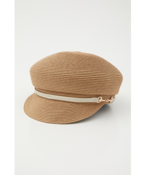 AZUL by moussy(アズールバイマウジー)の「BIT BLADE CASQUETTE/ビットブレードキャスケット(キャップ・レディース・ブラック/ベージュ・FREE)」の13枚目の写真