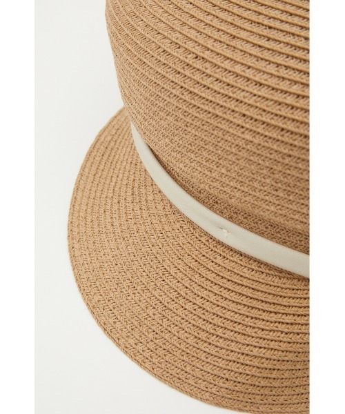 AZUL by moussy(アズールバイマウジー)の「BIT BLADE CASQUETTE/ビットブレードキャスケット(キャップ・レディース・ブラック/ベージュ・FREE)」の17枚目の写真